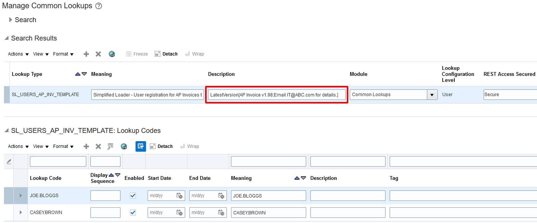 Version Control - Simplified Loader Excel for Oracle Fusion Cloud ERP